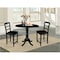 International Concepts Round 42 in Rd Pedestal Gathering Height Table, 2 Counter Height Stools, Black, 42 in W, 42 in L K46-42DPT-S402-2 - alternate 5